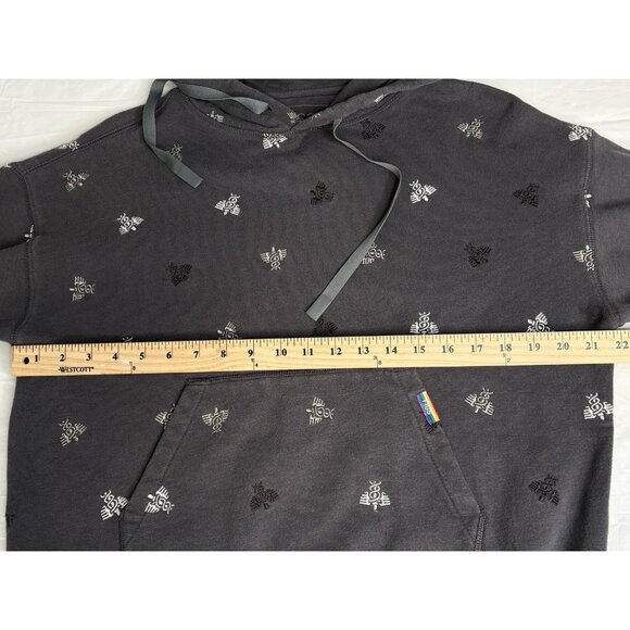 FIGS Grey Cotton Hoodie Embroidered Caduceus AOP Women’s M Medical Nurse Doctor - Picture 14 of 16